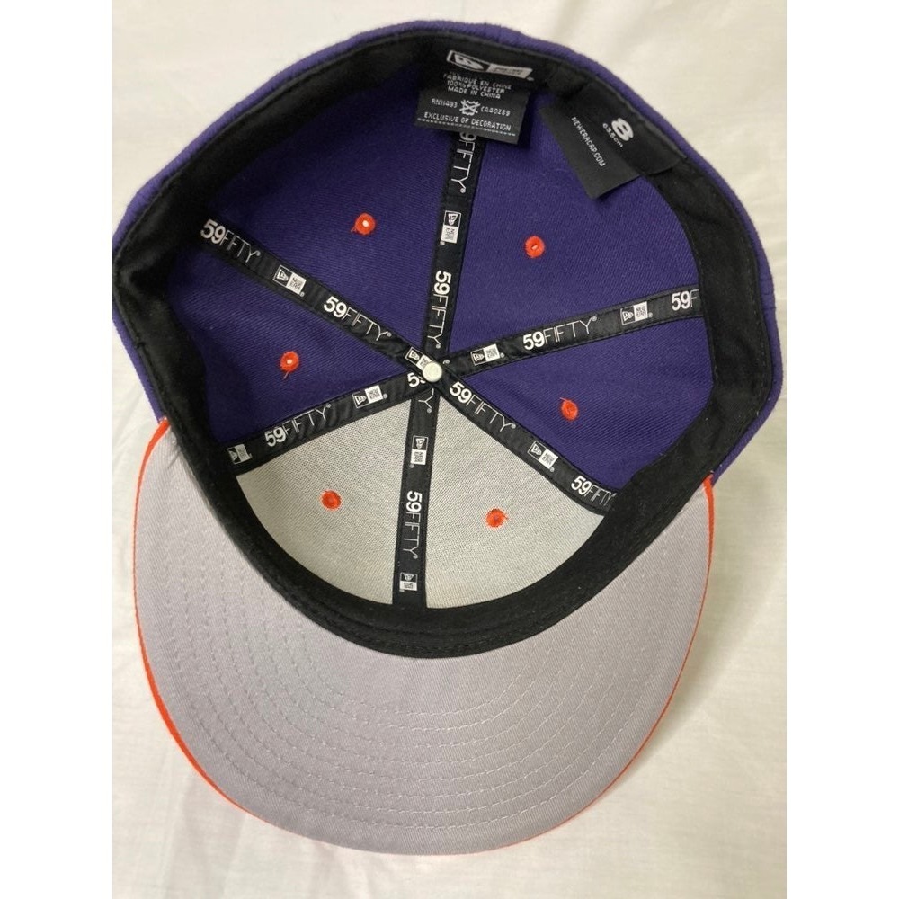 New Era Clemaon Baseball Hat Size 8 - Picture 5 of 6